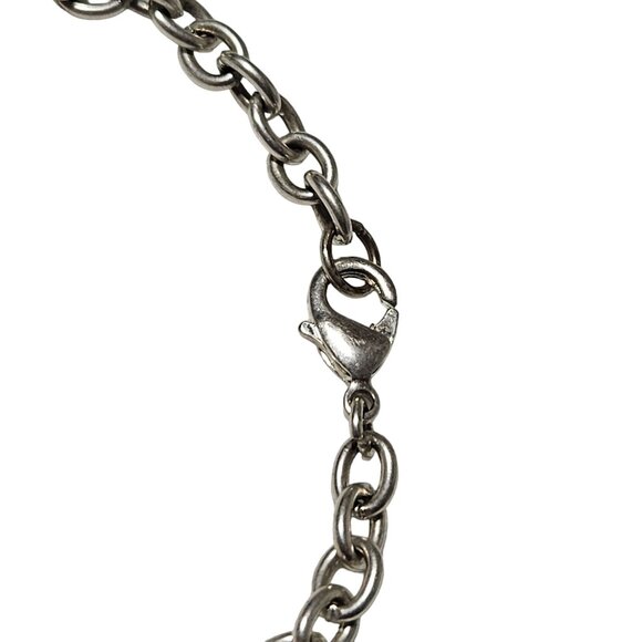 Holiday Jingle Bell Charm Bracelet Christmas Jewelry Red Green Silver Tone Chain - Picture 3 of 4